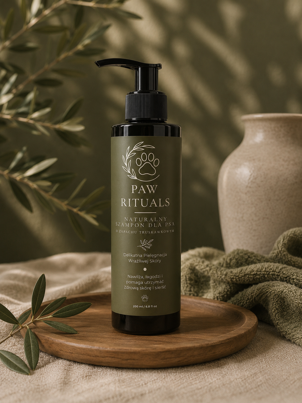 Naturalny szampon dla psów Paw Rituals 200 ml z delikatnymi składnikami pielęgnującymi i naturalnym ekstraktem z truskawki. Szampon nawilża, oczyszcza oraz wspiera zdrową skórę i lśniącą sierść psa.